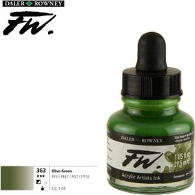 Daler Rowney Sap Green 375 Fw Acrylic Artist Ink 29.5 ml Cam Şişe
