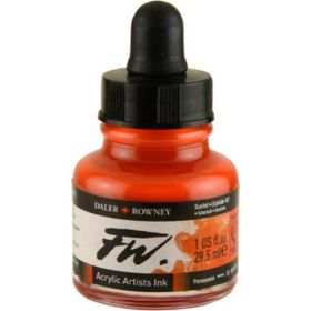 Daler Rowney Scarlet 567 Fw Acrylic Artist Ink 29.5 ml Cam Şişe