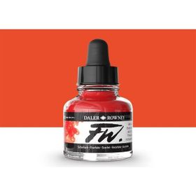 Daler Rowney Scarlet 567 Fw Acrylic Artist Ink 29.5 ml Cam Şişe
