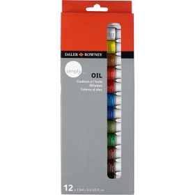 Daler Rowney Simply 12 Renk Yağlı Boya Set