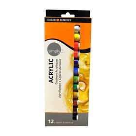 Daler Rowney Simply 12x12 ml Akrilik Boya