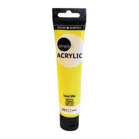 Daler Rowney Simply 651 Lemon Yellow 75ml Akrilik Boya