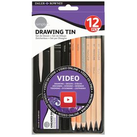 Daler Rowney Simply Drawing Tin 12'li Set