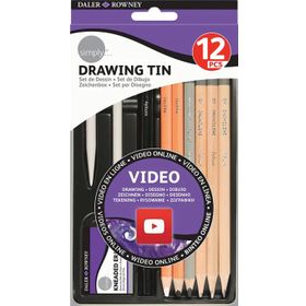 Daler Rowney Simply Drawing Tin 12'li Set