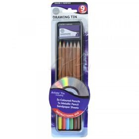 Daler Rowney Simply Drawing Tin 9'lu Set