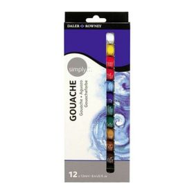 Daler Rowney Simply Opak 12x12 ml Sulu Boya Guaj