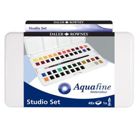 Daler Rowney Studio Set 48 Renk Aquafine Sulu Boya