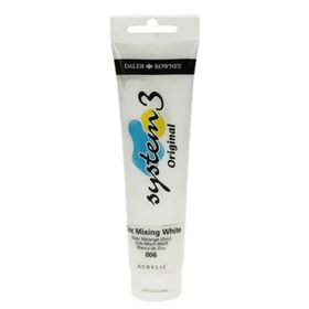 Daler Rowney System 3 009 Titanium White 150 ml Akrilik Boya