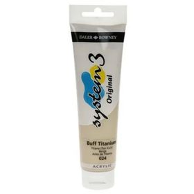 Daler Rowney System 3 024 Buff Titanium 150 ml Akrilik Boya