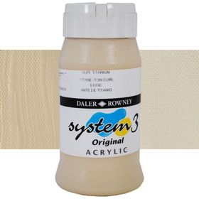 Daler Rowney System 3 024 Buff Titanium 500ml Akrilik Boya
