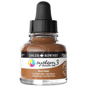 Daler Rowney System 3 223 Burnt Umber 29.5ml Akrilik Boya