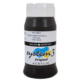 Daler Rowney System 3 247 Raw Umber 500ml Akrilik Boya