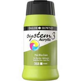 Daler Rowney System 3 368 Pale Olive Green 500ml Akrilik Boya