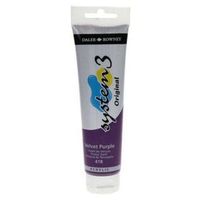 Daler Rowney System 3 418 Velvet Purple 150ml Akrilik Boya