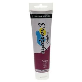 Daler Rowney System 3 433 Purple 150 ml Akrilik Boya