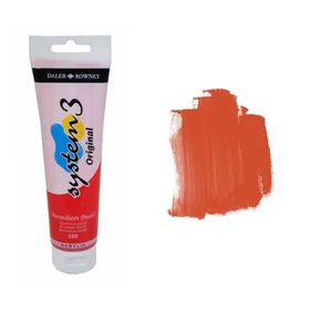 Daler Rowney System 3 588 Vermilion 150 ml Akrilik Boya