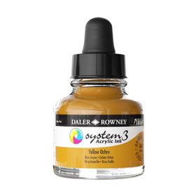 Daler Rowney System 3 663 Yellow Ochre 29.5ml Akrilik Boya