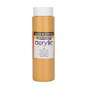 Daler Rowney System 3 663 Yellow Ochre 500ml Akrilik Boya