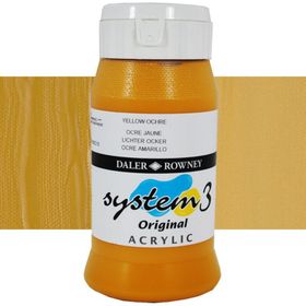 Daler Rowney System 3 663 Yellow Ochre 500ml Akrilik Boya