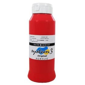 Daler Rowney System 3 Cadmium Red 1000 ml Akrilik Boya