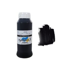 Daler Rowney System 3 Mars Black 1000 ml Akrilik Boya