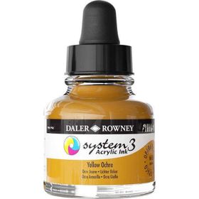 Daler Rowney System3 29.5 ml Yellow Ochre Akrilik Mürekkep Boya