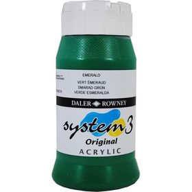 Daler Rowney System3 500 ml Emerald 335 Akrilik Boya