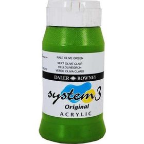 Daler Rowney System3 500 ml Pale Olive Green 368 Akrilik Boya