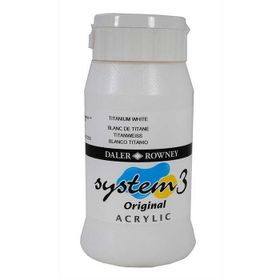 Daler Rowney System3 500 ml Titanium White 9 Akrilik Boya