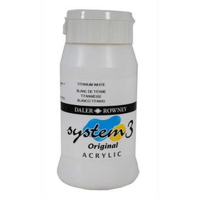 Daler Rowney System3 500 ml Titanium White 9 Akrilik Boya
