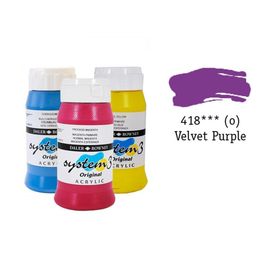 Daler Rowney System3 500 ML Velvet Purple 418 Akrilik Boya
