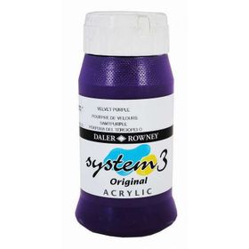 Daler Rowney System3 500 ML Velvet Purple 418 Akrilik Boya