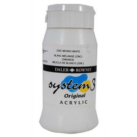 Daler Rowney System3 500 ml Zinc Mixing White 6 Akrilik Boya