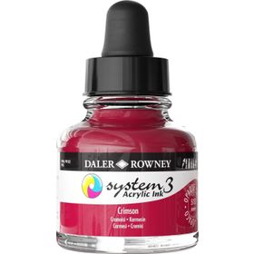 Daler Rowney System3 Ink 29.5 ml Crimson Akrilik Mürekkep