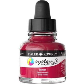 Daler Rowney System3 Ink 29.5 ml Crimson Akrilik Mürekkep