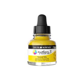 Daler Rowney System3 Ink 29.5 ml Fluorescent Yellow Akrilik Mürekkep