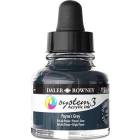 Daler Rowney System3 Ink 29.5 ml Paynes Grey Akrilik Mürekkep