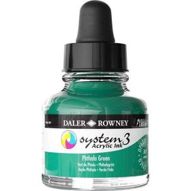 Daler Rowney System3 Ink 29.5 ml Phthalo Green Akrilik Mürekkep