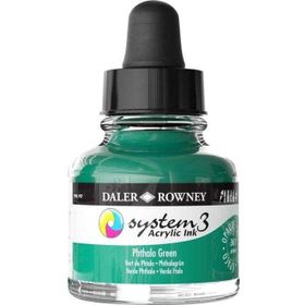 Daler Rowney System3 Ink 29.5 ml Phthalo Green Akrilik Mürekkep