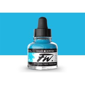 Daler Rowney Turquoise 145 Fw Acrylic Artist Ink 29.5 ml Cam Şişe