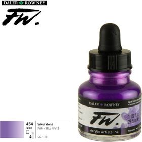 Daler Rowney Velvet Violet 454 Fw Acrylic Artist Ink 29.5 ml Cam Şişe