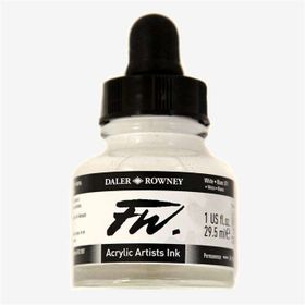 Daler Rowney White 011 FW Acrylic Artist Ink 29.5 ml Cam Şişe
