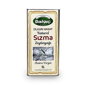 Dalgıç 5 lt Teneke Olgun Hasat Naturel Sızma Zeytinyağı