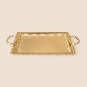 Dalgıç Gold 25x35 cm Dikdörtgen Küçük Tepsi