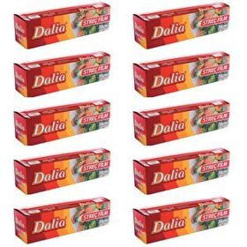 Dalia 10 Adet 30 cm 100 mt Seffaf Mutfak Rulo Streç Film