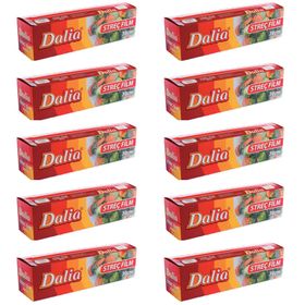 Dalia 10 Adet 30 cm 100 mt Seffaf Mutfak Rulo Streç Film