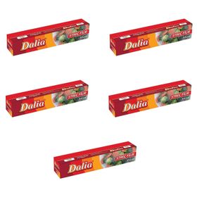 Dalia 5 Adet 45 cm 100 mt 8 Mikron Şeffaf Mutfak Rulo Streç Film