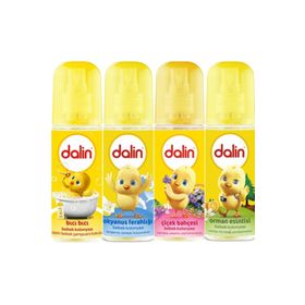 Dalin 150 ml Bıcı Bıcı + 150 ml Okyanus Ferahlığı + 150 ml Çiçek Bahçesi + 150 ml Orman Esintisi Bebek Kolonya Seti