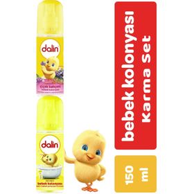 Dalin 150 ml Bıcı Bıcı Kokusu-Çiçek Bahçesi Karma 2'li Bebek Kolonyası Set