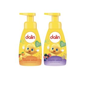Dalin 200 ml Mango ve Portakal Kokulu + 200 ml Orman Meyvesi Kokulu Çocuk Köpük Sabunu